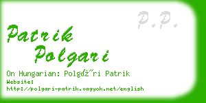 patrik polgari business card